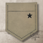 Preview: BIG Taschen-Label - " Stern " -  Höhe ca. 8 cm - Kunstleder ++ Farbauswahl ++